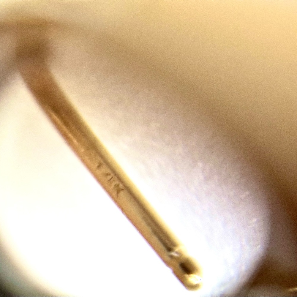 Swirl earrings 14k gold - Picture 5 of 6